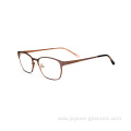 Top Quality Women Cat Eye Half Rimless Metal Optical Eyewear Frames